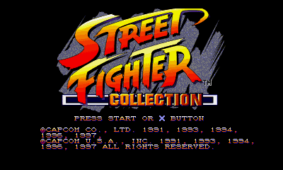 Street Fighter Collection Title Screen